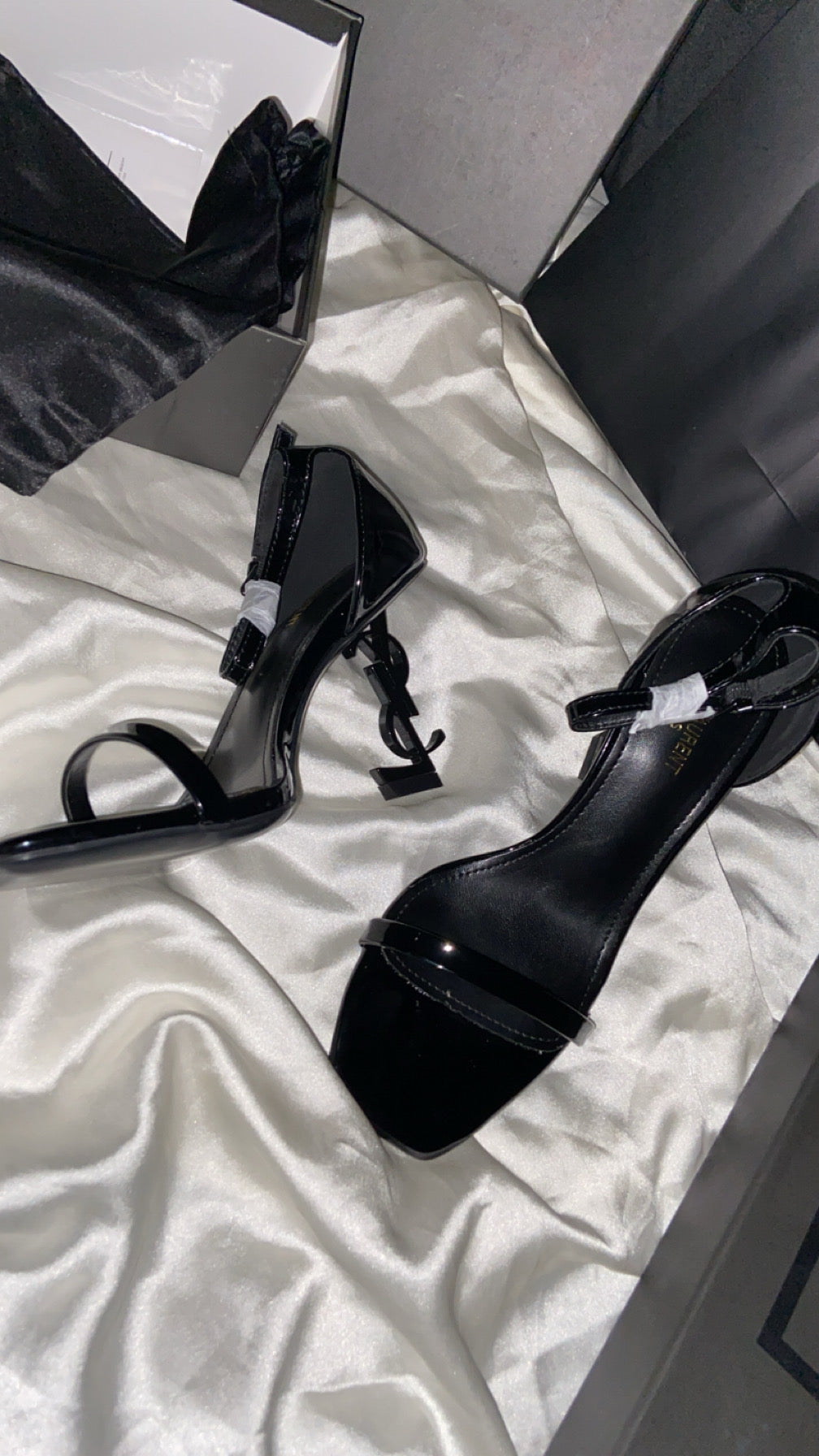 Black Aura YSL Statement Heel