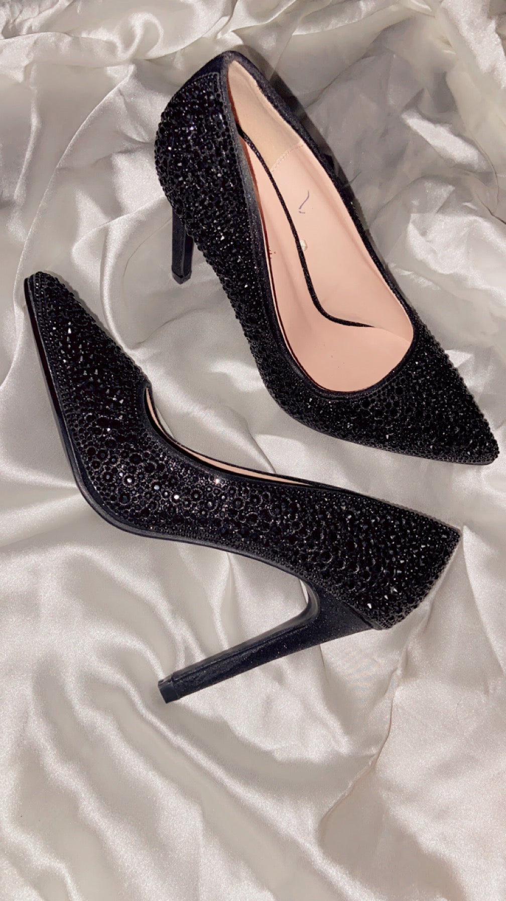 Sparkle Stones Court Shoe Heel