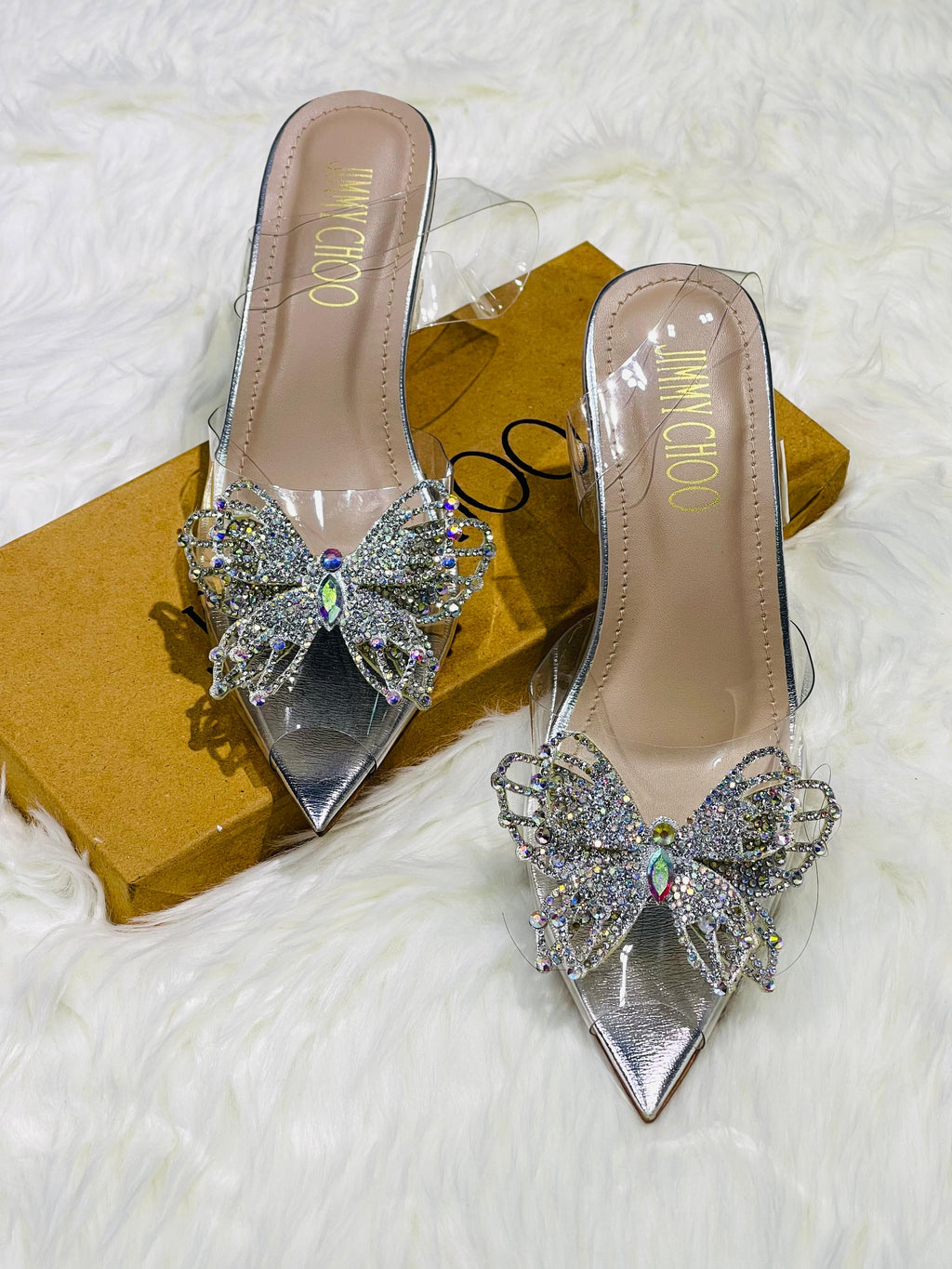 Butterfly transparent heel